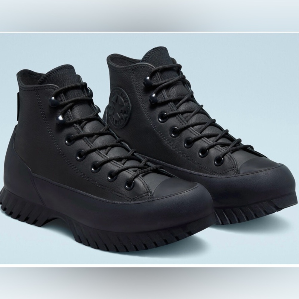 Converse Black High-Top 2.0 leather lugged sole counter climate boot